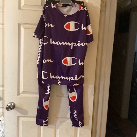 2pcs pants suit champion style purple - Picture 5 of 8
